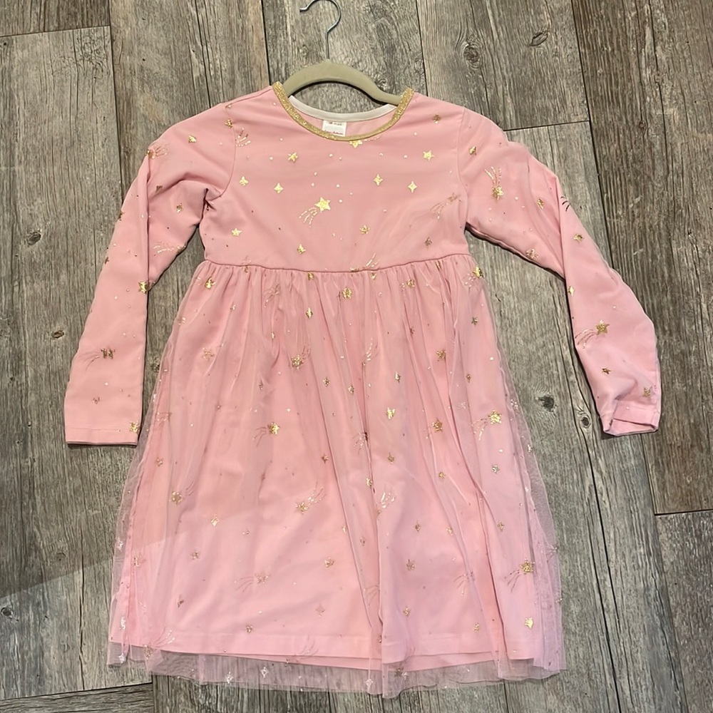 Hanna Andersson pink tulle dress.